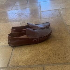 Elegant Brown Leather Loafers for Men